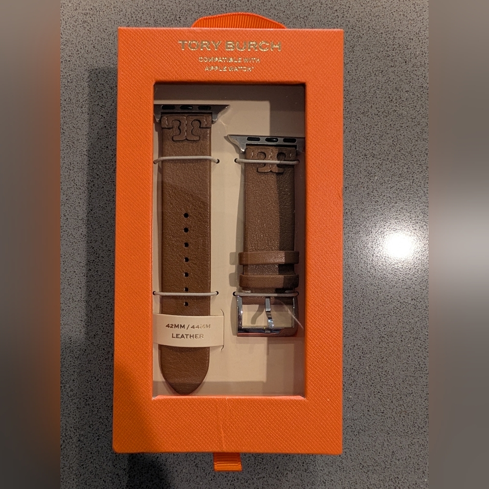 Tory Burch Brown Leather Watch Band